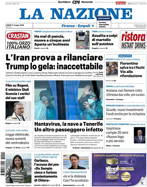 Prima pagina La Nazione di oggi - Quotidiano regionale