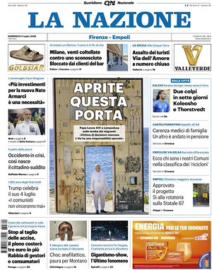 Prima pagina La Nazione di oggi - Quotidiano regionale
