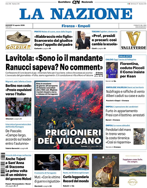 Prima pagina La Nazione di oggi - Quotidiano regionale