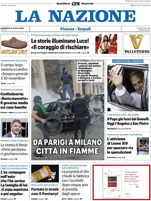 Prima pagina La Nazione di oggi - Quotidiano regionale