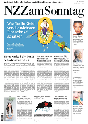 Prima pagina Neue Zürcher Zeitung Sunday di oggi - Quotidiano estero