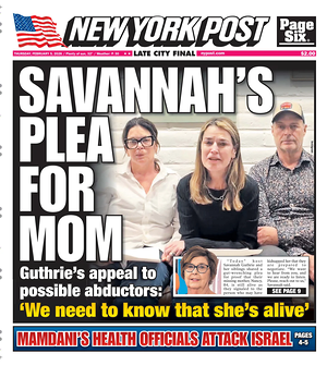 Prima pagina New York Post di oggi - Quotidiano estero