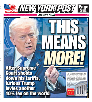 Prima pagina New York Post di oggi - Quotidiano estero