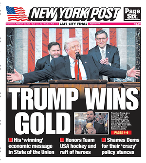 Prima pagina New York Post di oggi - Quotidiano estero