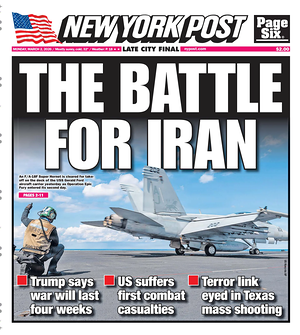 Prima pagina New York Post di oggi - Quotidiano estero
