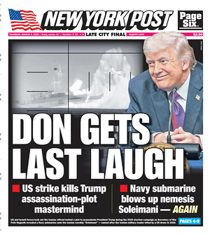 Prima pagina New York Post di oggi - Quotidiano estero