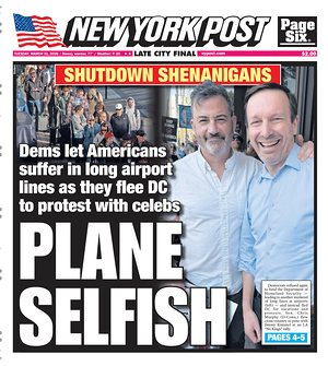 Prima pagina New York Post di oggi - Quotidiano estero