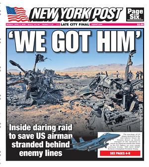 New York Post prima pagina
