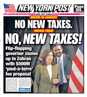 Prima pagina New York Post di oggi - Quotidiano estero