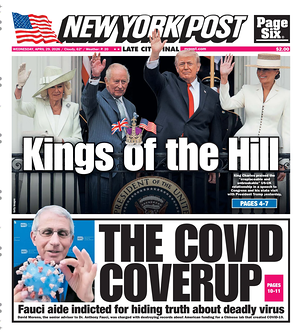 New York Post prima pagina