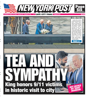 New York Post prima pagina