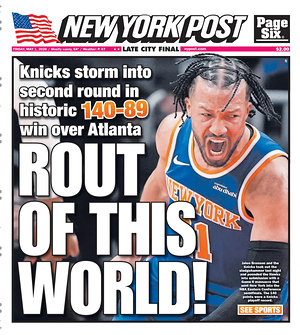 New York Post prima pagina