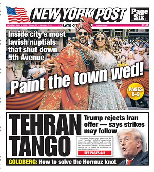 Prima pagina New York Post di oggi - Quotidiano estero