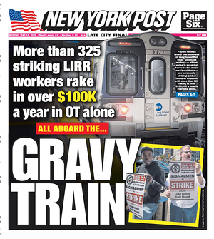 Prima pagina New York Post di oggi - Quotidiano estero