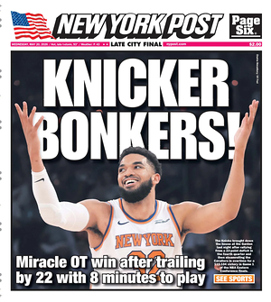 Prima pagina New York Post di oggi - Quotidiano estero