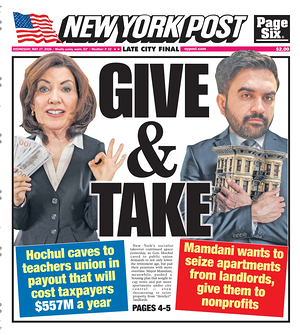 Prima pagina New York Post di oggi - Quotidiano estero