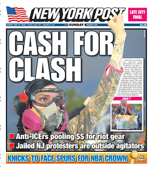Prima pagina New York Post di oggi - Quotidiano estero