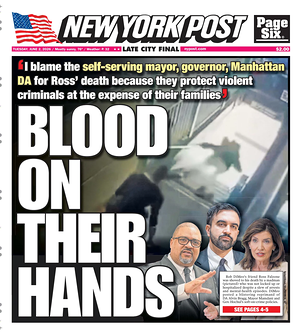 Prima pagina New York Post di oggi - Quotidiano estero