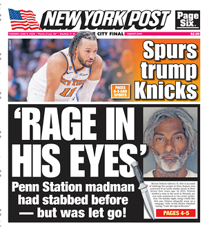 Prima pagina New York Post di oggi - Quotidiano estero