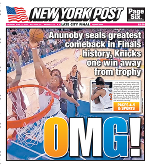 Prima pagina New York Post di oggi - Quotidiano estero