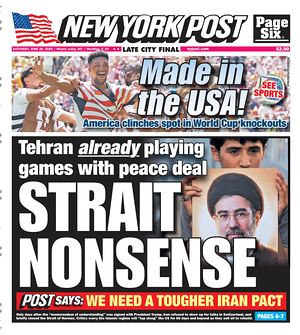 Prima pagina New York Post di oggi - Quotidiano estero