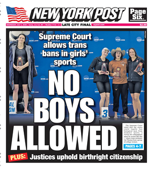 Prima pagina New York Post di oggi - Quotidiano estero