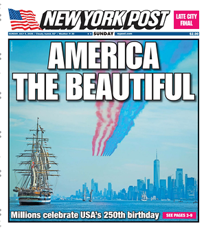 Prima pagina New York Post di oggi - Quotidiano estero
