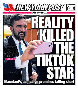 Prima pagina New York Post di oggi - Quotidiano estero