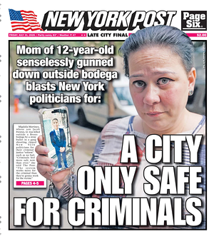 Prima pagina New York Post di oggi - Quotidiano estero