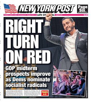 Prima pagina New York Post di oggi - Quotidiano estero