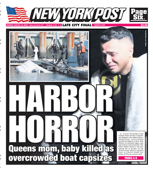 Prima pagina New York Post di oggi - Quotidiano estero