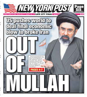 Prima pagina New York Post di oggi - Quotidiano estero