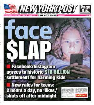 Prima pagina New York Post di oggi - Quotidiano estero