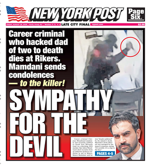 Prima pagina New York Post di oggi - Quotidiano estero