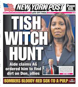 Prima pagina New York Post di oggi - Quotidiano estero