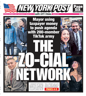 Prima pagina New York Post di oggi - Quotidiano estero