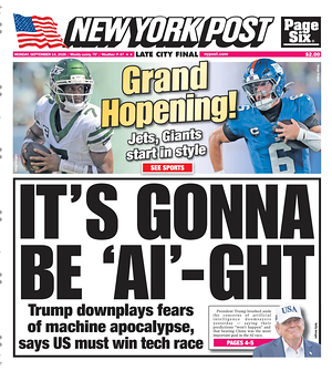 Prima pagina New York Post di oggi - Quotidiano estero