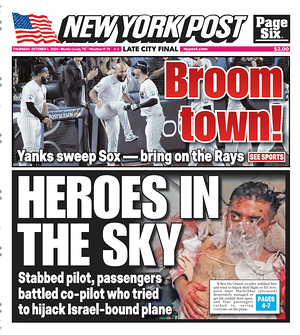 Prima pagina New York Post di oggi - Quotidiano estero