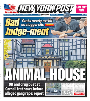 Prima pagina New York Post di oggi - Quotidiano estero