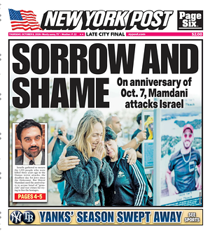 Prima pagina New York Post di oggi - Quotidiano estero