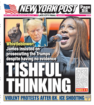 Prima pagina New York Post di oggi - Quotidiano estero