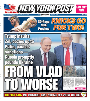 Prima pagina New York Post di oggi - Quotidiano estero