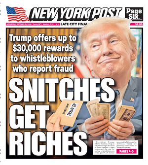 Prima pagina New York Post di oggi - Quotidiano estero