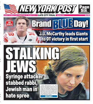 Prima pagina New York Post di oggi - Quotidiano estero