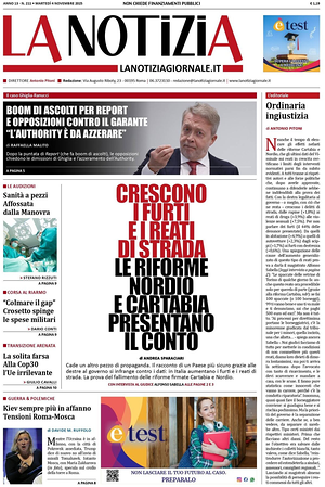 La Notizia prima pagina