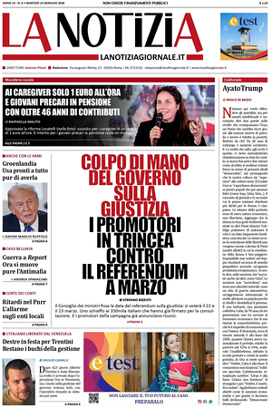 La Notizia prima pagina