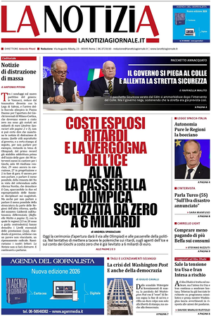 Prima pagina La Notizia di oggi - Quotidiano nazionale