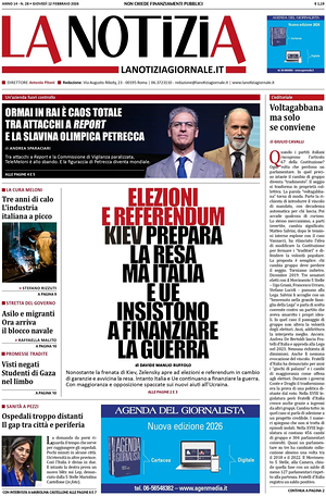 La Notizia prima pagina