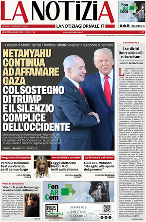 Prima pagina La Notizia di oggi - Quotidiano nazionale