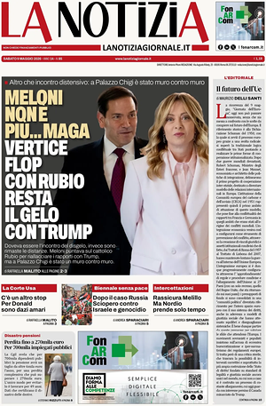 Prima pagina La Notizia di oggi - Quotidiano nazionale